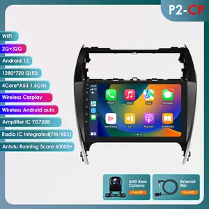 [Hizpo] 10.1inch For Toyota Camry 2012-2014 US Version Car Radio Multimedia Player Navigation Wireless CarPlay 2 Din Android 13