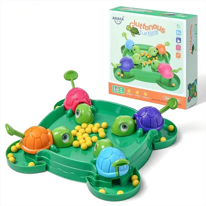 Hungry Turtle Chess Board Game, Hungry Box Game, Turtle Eating Beans Chessboard Game, Party and Party Family Toys, Toys, 2-4 Person sohochic