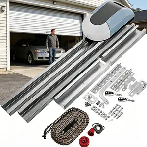Garage Door Opener 12 m² 800N/1000N Force 60dB Noise Remote Control Included Dual-Channel Wireless Easy Setup Safety Protection