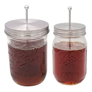 Honey Dipper Stainless Steel Lid for Mason Jars
