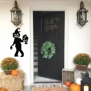 Metal Halloween Scarecrow Kid Metal Wall Hanging Home/Yard Decor Art