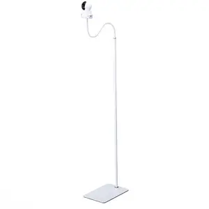 80"-31" Height White Floor Holder Stand Mount for Camera, 3lbs Base, Height Adjustable 31.5-80", Compatible with Baby Camera Monitor/Security Camera and etc