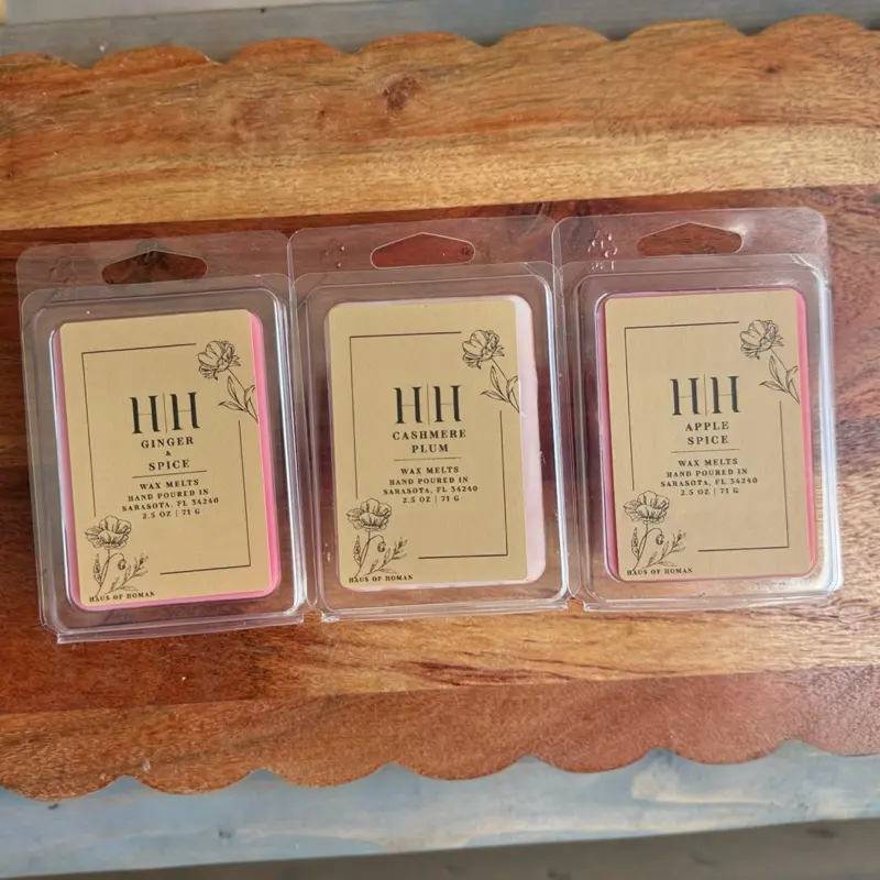 H|H Fall Scents 2.5 Wax Melt Clamshell Week 5 (Ginger & Spice, Apple Spice, Cashmere Plum)