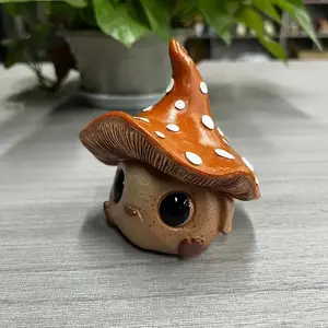 Enchanted Mushroom Elf Figurine, Collectible Figurines, Resin Crafted Decoration, Perfect for Home & Garden, Ideal Holiday Gift for Christmas, Valentine’s Day & More