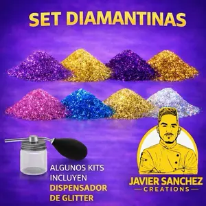 Diamantinas & Dispensadotes Set - 3 Color Options for Crafting & Decoration of cakes