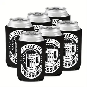 Beer Pattern Can Cooler, Insulated Drink Sleeve, Can Cover for Soda & Beer, Kitchen Utensils & Gadgets