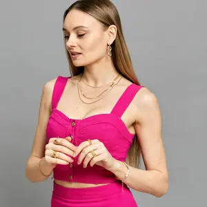 Tripple Herringbone Layer Necklace- Waterproof Jewelry