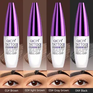Waterproof Eyebrow Gel Set, Long-Lasting Sweat-Resistant Natural Look, Fun Tear-Off Design, Membrane Texture, Suitable for All Skin Types, Makeup, Cosmetic