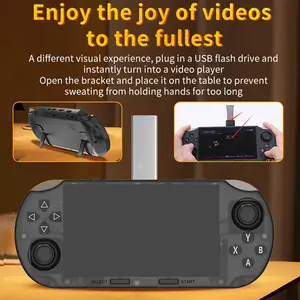 Multifunctional New Sf3000hd Retro Handheld Game Console, 4.5 Inch IPS Screen, Portable, 64GB Built-In, 20000+ Games, PS1/GBA/SFC/GBC