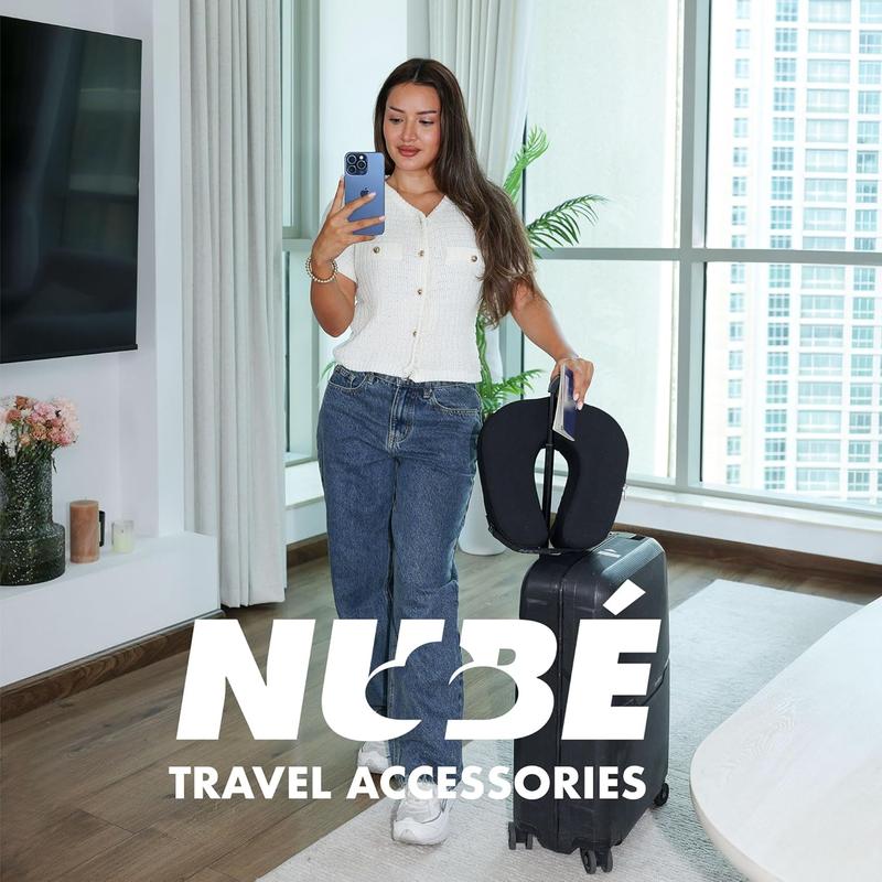 Travel Pillow Ultra Lightweight & Comfortable Memory with Zipper Storage for Airplane, & Home Travel Accessory for & with Cooling, Breathable & Washable Fabric (Black) Travel Pillow Ultra Lightweight & Comfortable Memory with Zipper Storage for Airplane, & Home Travel Accessory for & with Cooling, Breathable & Washable Fabric (Black)