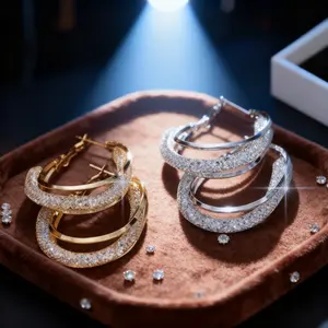 Women & Girls' Gold Hoop Earrings! All-Match Birthday Gift