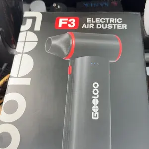 GOOLOO F3 Electric Air Duster- 110000RPM 52m/s Super Power Compressed Air, Variable Speed Canned Air with Fast Charging, Mini Dust Blower for Computer, Keyboard, House, Outdoor and Car