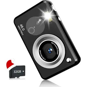 Digital Cameras FHD Camera for  Boys Girls Compact Digital Point and Shoot Camera with 16X Zoom 32GB Card  Camera Gifts for