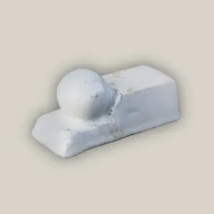 5232N12 - White Ceramic Bari Pot Feet - Sold Individually