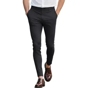 Mens Dress Pants Slim Fit Stretch Chino Pants for Men
