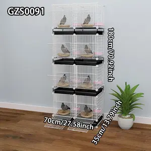 Large Multi-Layer Bird Cage for Home Use, Durable Iron Cage, Large Breeding Cage for Pigeons and Chickens, Empty Farming Cage for Birds