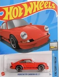 Hot Wheels Porsche 911 Carrera RS 2.7 Die-Cast Vehicle 1:64 Scale