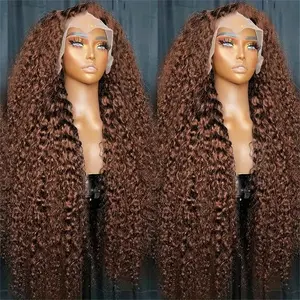 [NEW IN] Bling Hair 4# Pre Plucked 13x6 13x4 HD Lace Front Wig Deep Wave Human Hair Wigs Deep Curly 180% Denisty for Black Women with Baby Hair natural hairline  #SummerVibes