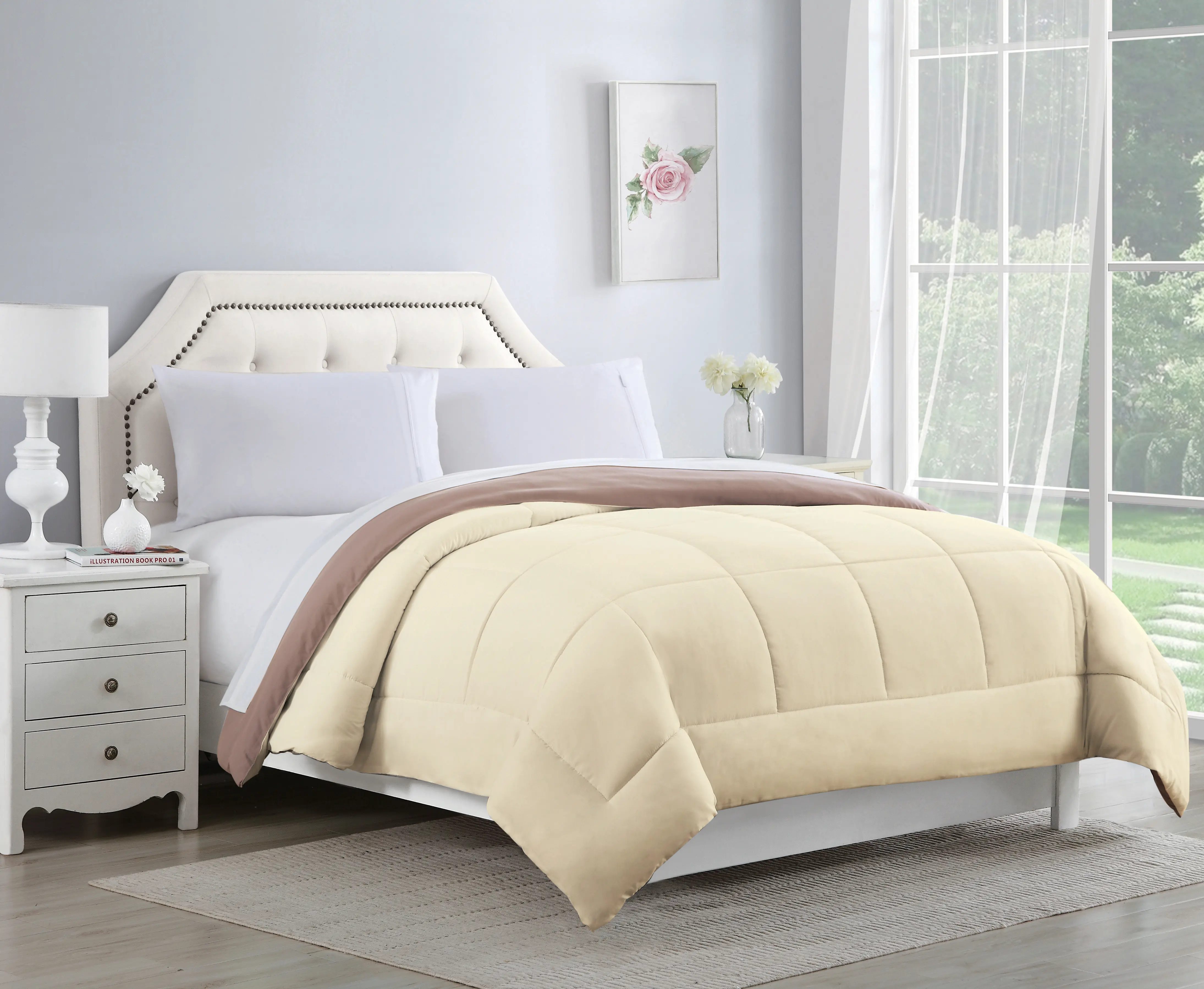 Reversible Down Alternative Comforter for a Perfect Night's Sleep