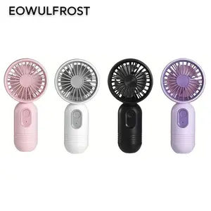 Mini Portable Multipurpose Handheld Fan, USB Rechargeable with 3 Speeds, High-Velocity Personal Cooling, Button Control, Indoor & Outdoor Use
