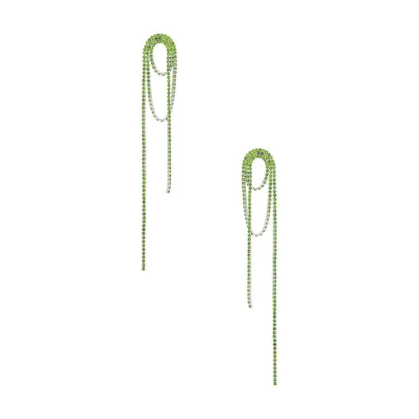 SHASHI Vroom Earring in Green SHASHI Vroom Earring in Green
