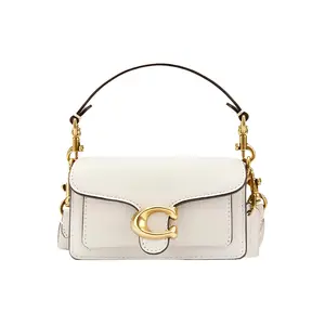 COACH Tabby 12 Mini Top Handle Bag in Chalk White with Classic C Logo for Women