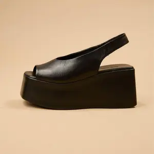 Ariadne Black Women`s Summer Casual Platforms