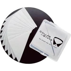 Collar Stays for Polo Shirts, No Curl Collar Polo Shirt Collar Stays, Polo Shirt Collar Fixed Great for Any Shirt with Collar