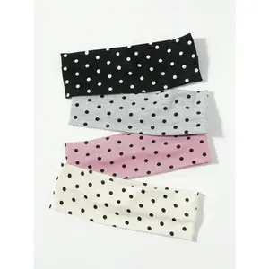 Polka Dot Yoga Elastic Headband – Fashionable Dot-pattern Makeup Headband, Sports & Fitness Sweat-absorbent Hairband