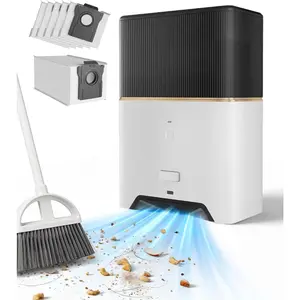 Touchless Vacuum Automatic Dustpan, Bagged Design with Replaceable Dust Bags, Up to 3-Month No Cleaning, 26,000Pa  Suction, - Auto & Manual Mode for  Kitchen & Salon