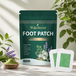 WakeSecret Foot Patch – Promote Relaxation, De-Stress & Sleep Support | Overnight Herbal Foot Detox Patch with Gentle Warming Care to Soothe, Refresh & Rebalance Feet， night use cleansing  patches