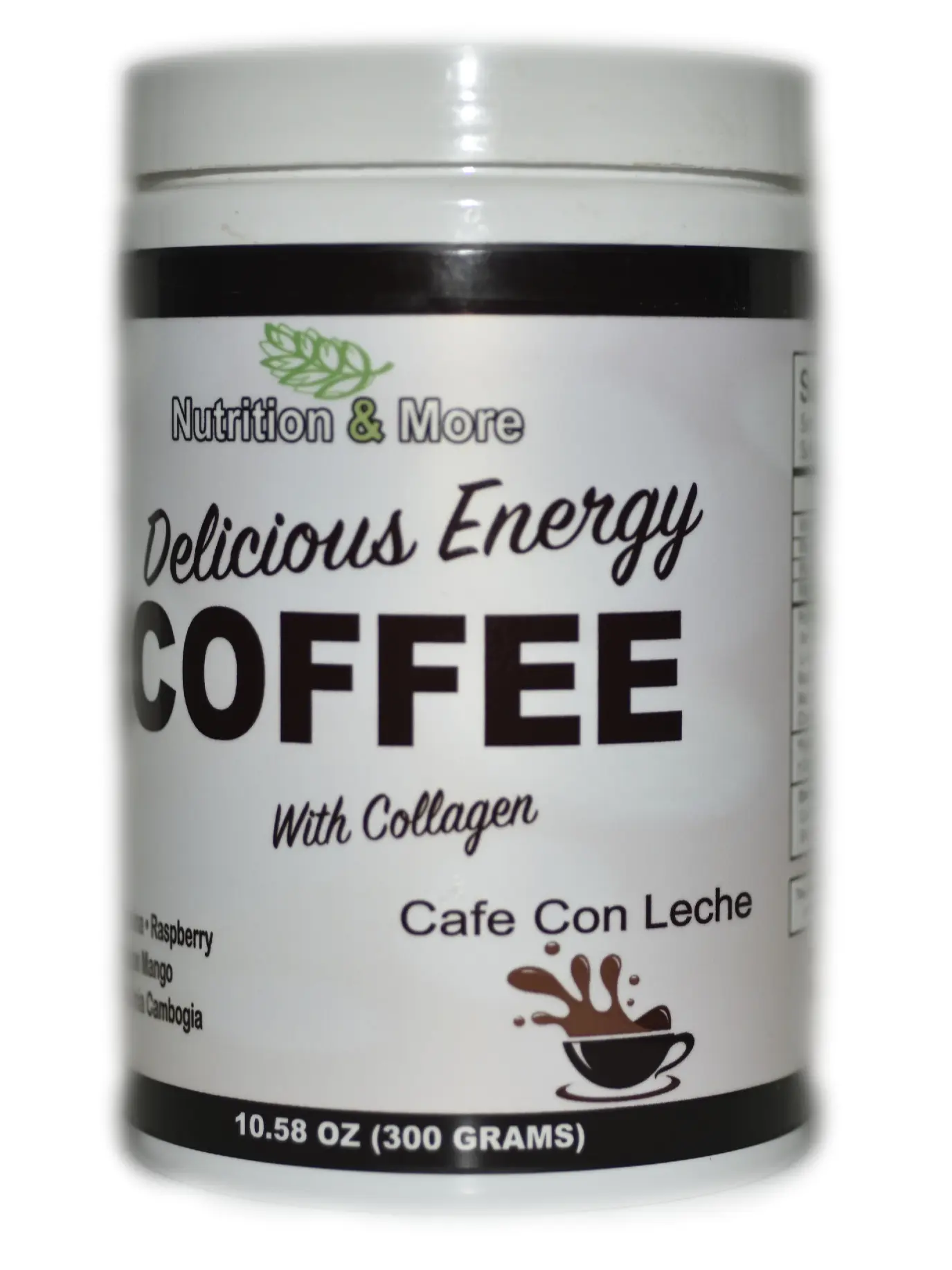 DELICIOUS ENERGY COFFEE WITH COLLAGEN CAFE CON LECHE 10.58 OZ N&M