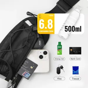 WRELS Running Waist Bag Lightweight Hydration Sport Belt Bag Adjustable Hiking Cycling Bottle Bag Fanny Pack Trail Running Bag