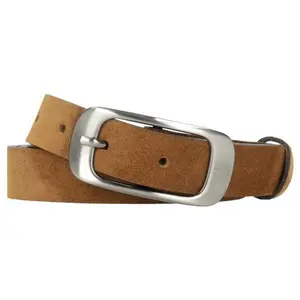 Wojas Women's Light Brown Nubuck Leather Belt | 93007-63
