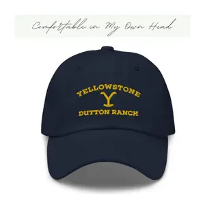 Yellowstone Dutton Ranch Logo Hat - Adjustable Mesh Snapback Baseball Cap with Curved Brim for Men & Women, fitted, balayage hat dad gift cap