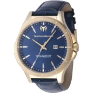 Technomarine Men's TM-822015 MoonSun Quartz 3 Hand Blue Dial Watch