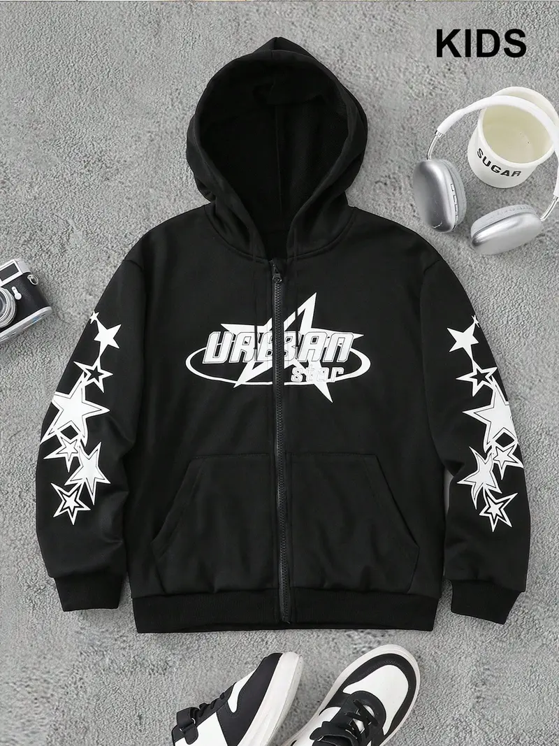 star zip up hoodie - TikTok Shop