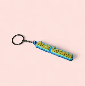 Custom Name Tag Keychain – 3D Printed Glow in the Dark – Back to School Bag Tag – Personalized Gift – Silk Gold & Neon Green