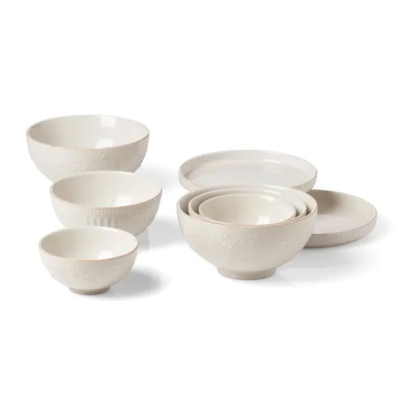 Lenox 894103 French Perle Luna Nesting Dinnerware Set - 8 Piece