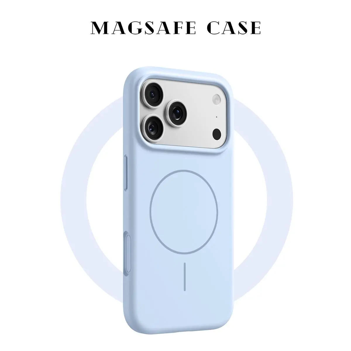 MagSafe Liquid Silicone Phone Case for iPhone 14 15 16 17 18 Pro Max, Rear Ring Kickstand, Covered Buttons, Raised Camera Bezel, Solid Matte Back, Soft Touch, Precise Cutouts