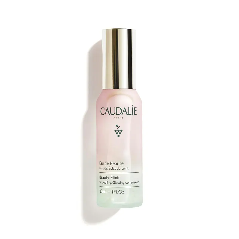 Caudalie Beauty Elixir Hydrating Face Mist - Luxury Cosmetic Soothing Toner & Makeup Setting Spray with Flower Water, Resin, Natural Citrus Scent, Rosemary, Plant Extracts for Flawless Radiance, Dewy Finish, Sensitive Skin