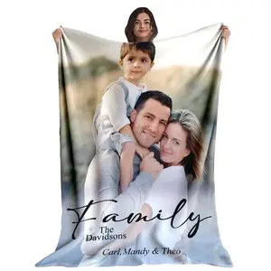 Custom Photo Blanket: Personalized Fleece, Sherpa, or Woven Keepsake