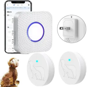 Dog Door Bell for Potty Training, WiFi Doggie Door Bell,Smart Wireless Doggy Doorbell with Phone App,Waterproof Touch Button with Large Activate Range (1 WiFi Receiver 2button)