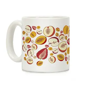 [Sale off up to 30%] Fruity aginas Pattern Coffee Mug, 11oz 15oz Ceramic Fruity Coffee Mug, Funny Meme Gifts for Him Boyfriend Husband for Wife Girlfriend