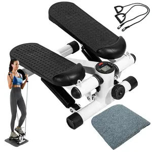 Stepper Machine, Exercise Stepper, Easy to Use Exercise Stepper for Home with Maximum Weight Capacity of 220 LB, Detachable resistance band, Home Gym Essentials, Fitness Stepper, Steppers for Exercise white step machines fitness machines