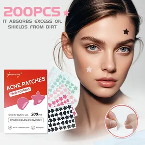 Acne-Prone Skin Savior Deal! 200pcs Star&Heart Patches, Essential Oil Formula, Gentle Acne Treatment Spot Stickers for Face and Skin pop invisible