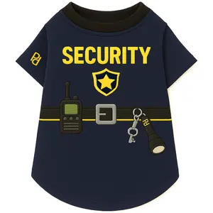 Parisian Pet 'Security Woofficer' Halloween Costume for Dogs & Cats – Adorable Police Dog Costume, Pet Halloween Outfit, Navy