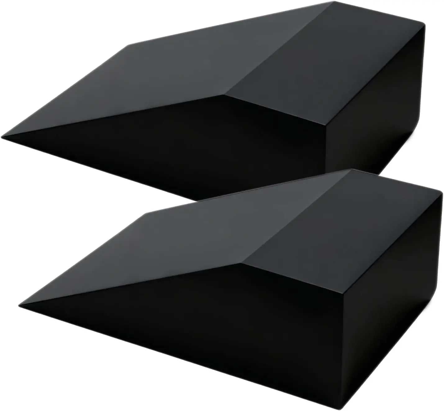 Squat Wedge Block Yoga Wedge Blocks 2 Pack, Yoga Foam Wedges Exercise Foot Wedges Block for Workout Heel Elevated Calf Stretcher Gymnastic(Black)