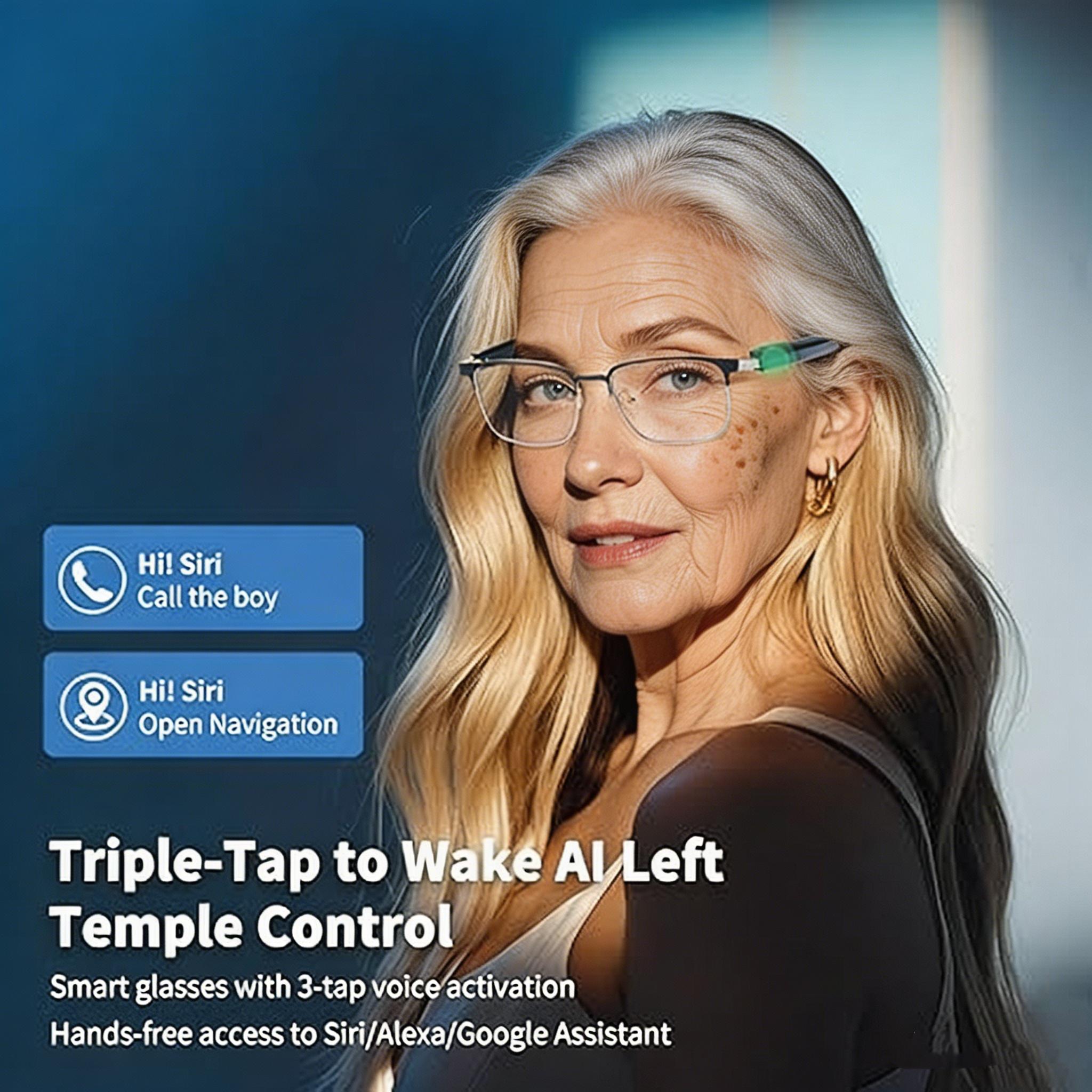 Bluetooth reading glasses feature blue light blocking lenses, a metal frame, surround sound, and a wireless microphone, allowing you to listen to music and make phone calls.Anti-Eyestrain/Glare