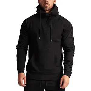 Men's 1/4 Zip Fashion Pullover Hoodie Athletic Workout Fit Cotton Hooed Sweatshirts Casual Long Sleeve with Pocket